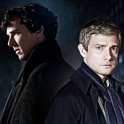 Benedict Cumberbatch and Martin Freeman